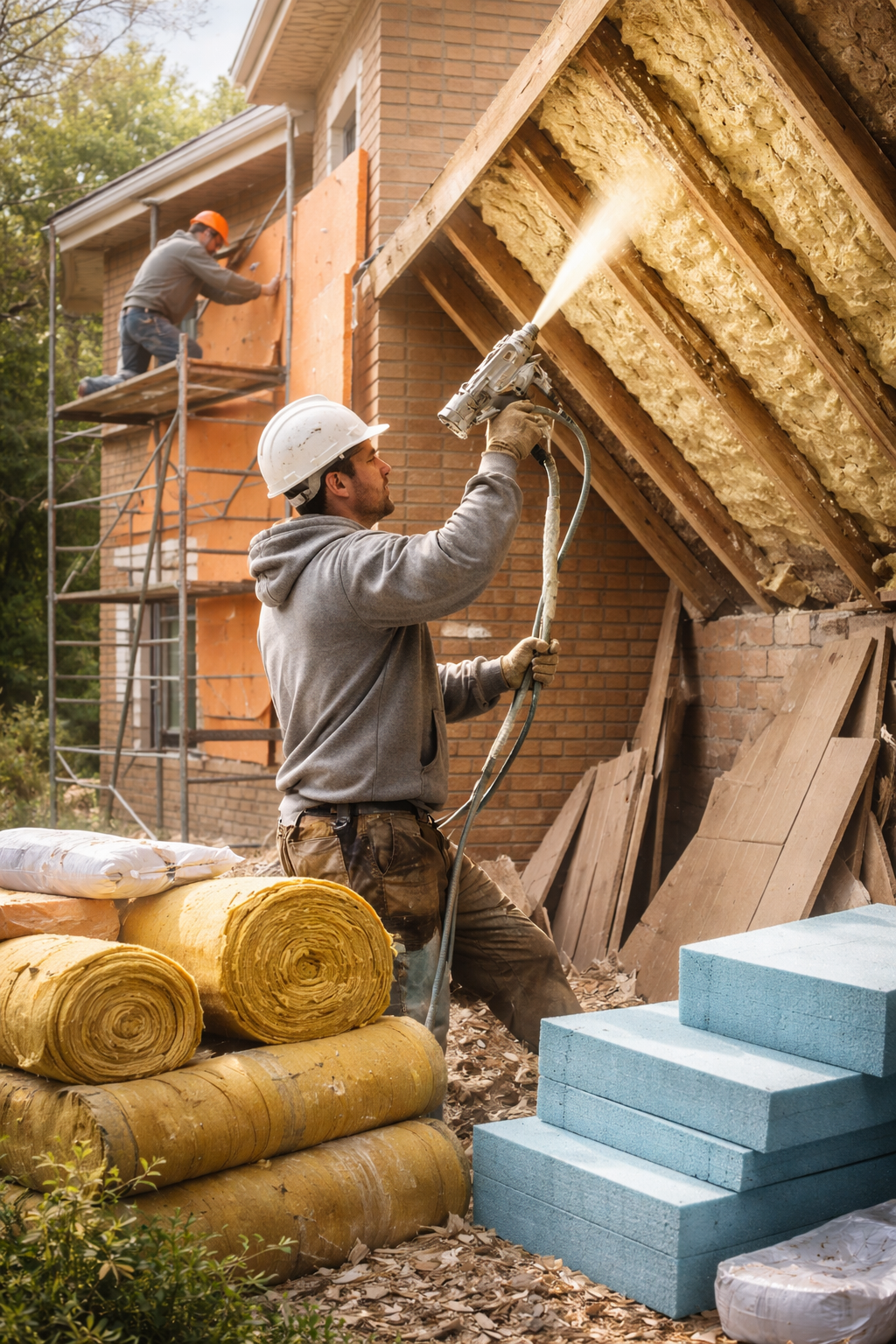Утепление домов в Заволжье под ключ от 4277 руб/м2 | Профессионально — ТепломастерЗвл