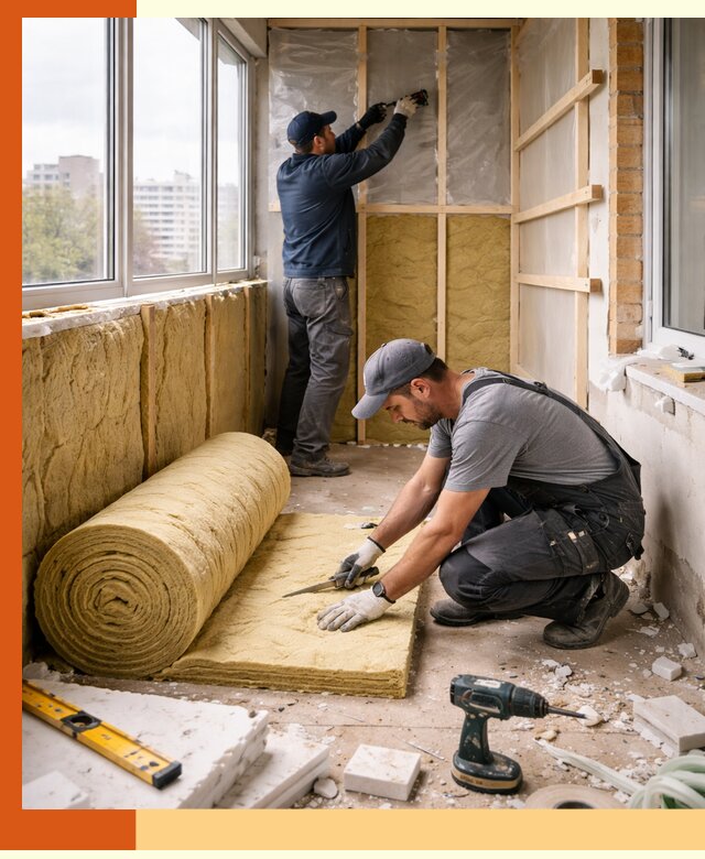 Утепление балкона под ключ в Заволжье качественно и быстро