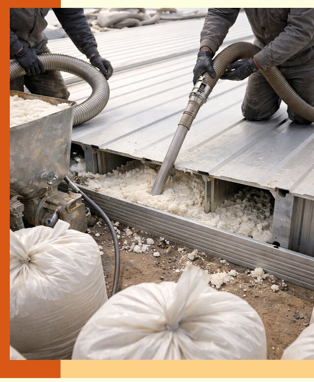 Заполнение пустот кровельных панелей пенными и мокрыми герметиками в Заволжье